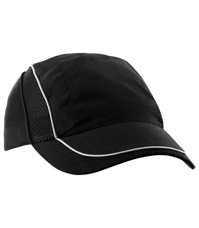 Beechfield Coolmax® Flow Mesh Baseball Cap / Headwear (Pack of 2) (Black)