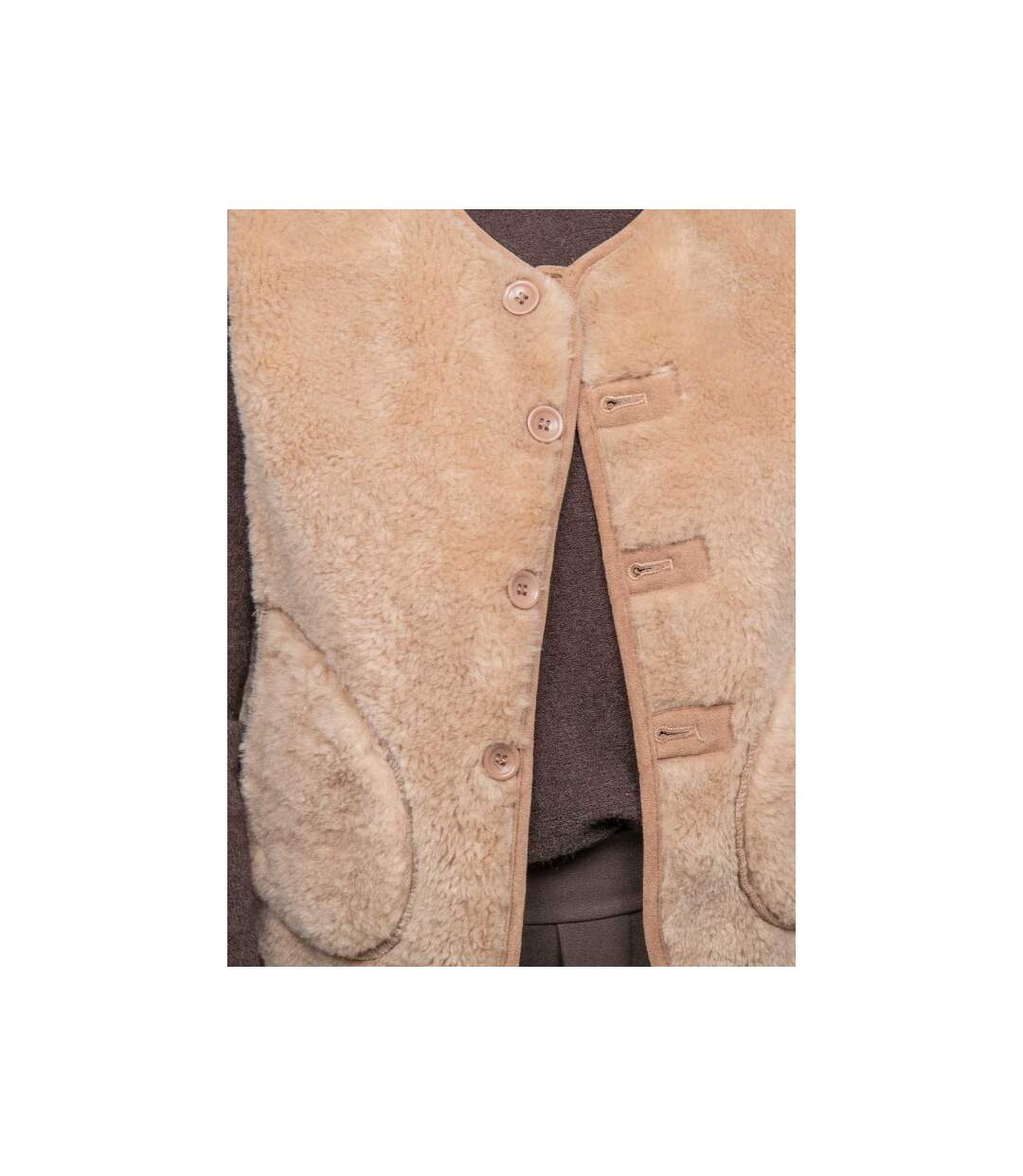 Gilet sans manches réversible effet peau lainée UPOKIA - Dona X Lisa-3