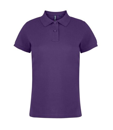 Asquith & Fox Womens/Ladies Plain Short Sleeve Polo Shirt (Purple)