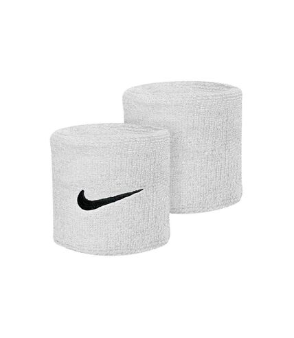 Nike Swoosh Wristband (Pack of 2) (White/Black)