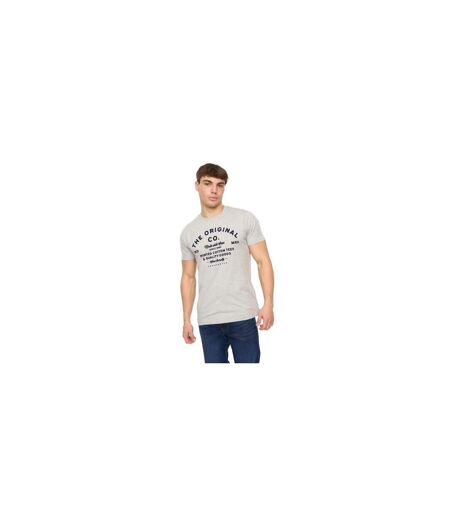 Mens Shoptown T-shirt Grey Marl Crosshatch