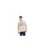 Mens Shoptown T-shirt Grey Marl Crosshatch-1