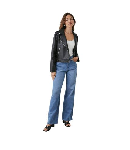 Principles Womens/Ladies Cotton Wide Leg Jeans (Blue) - UTDH6404