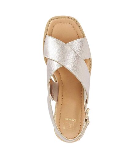 Sandales Lemesos Femme Jaune Or Dune London