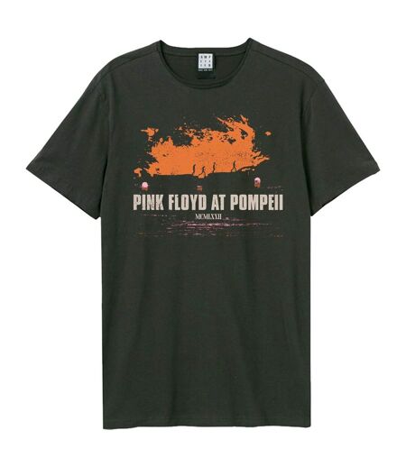 T-shirt Style Pink Floyd Pompeii Sunset Adulte Charbon Amplified