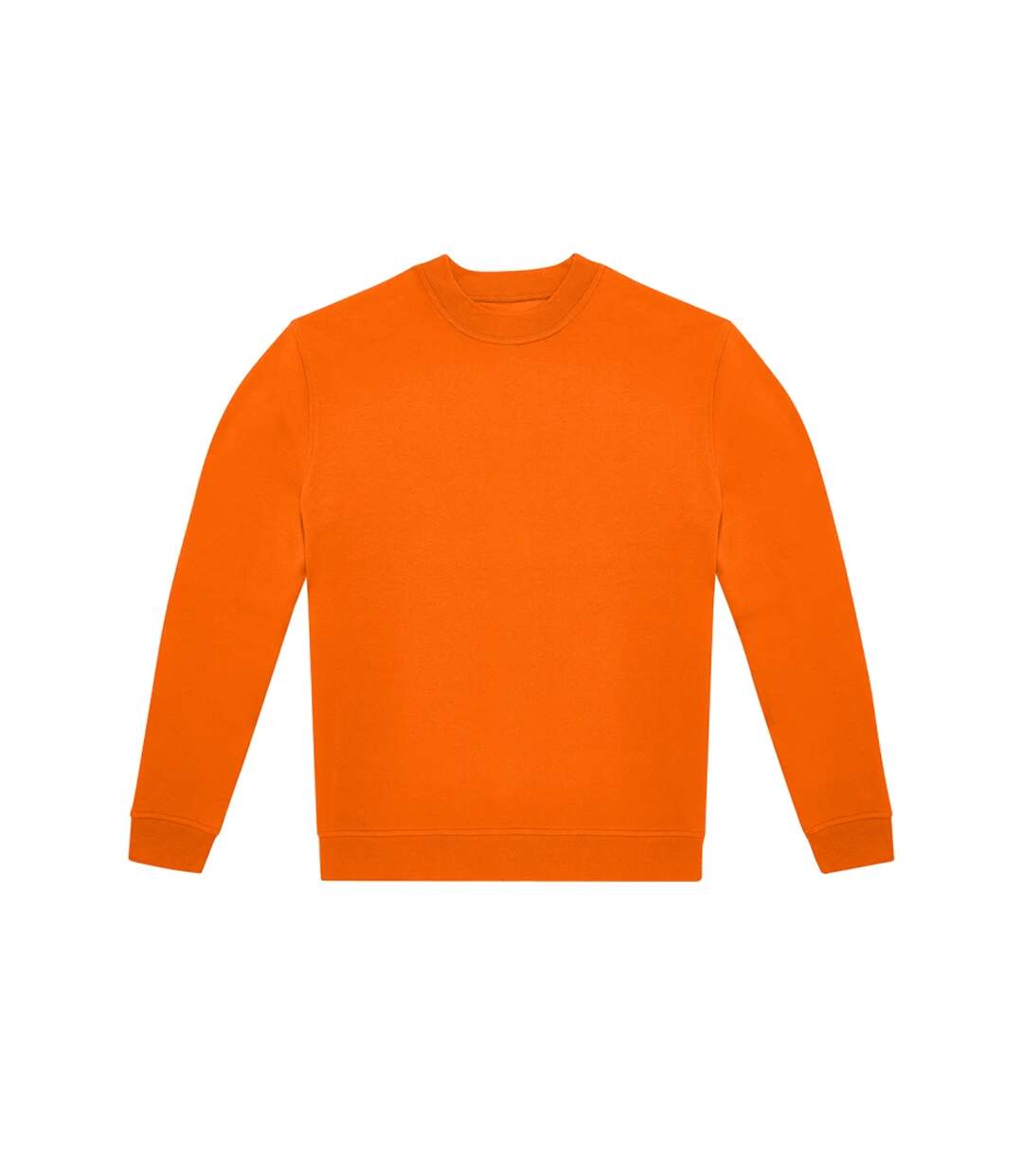 Unisex adult id.332 crew neck sweatshirt orange B&C-1