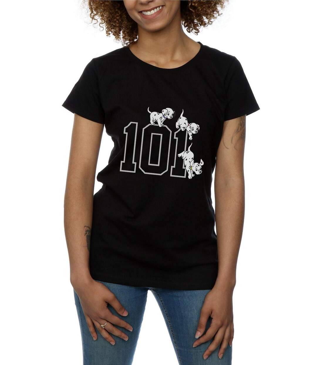 Disney - T-shirt DALMATIANS DOGGIES - Femme (Noir) - UTBI14681-3