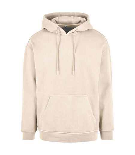 Mens basic oversized hoodie sand Build Your Brand