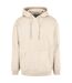 Mens basic oversized hoodie sand Build Your Brand-1