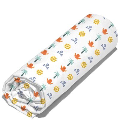 Drap housse CARAIBES en coton