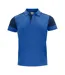 Mens Prime Contrast Polo Shirt Navy Cobalt Blue Printer-1