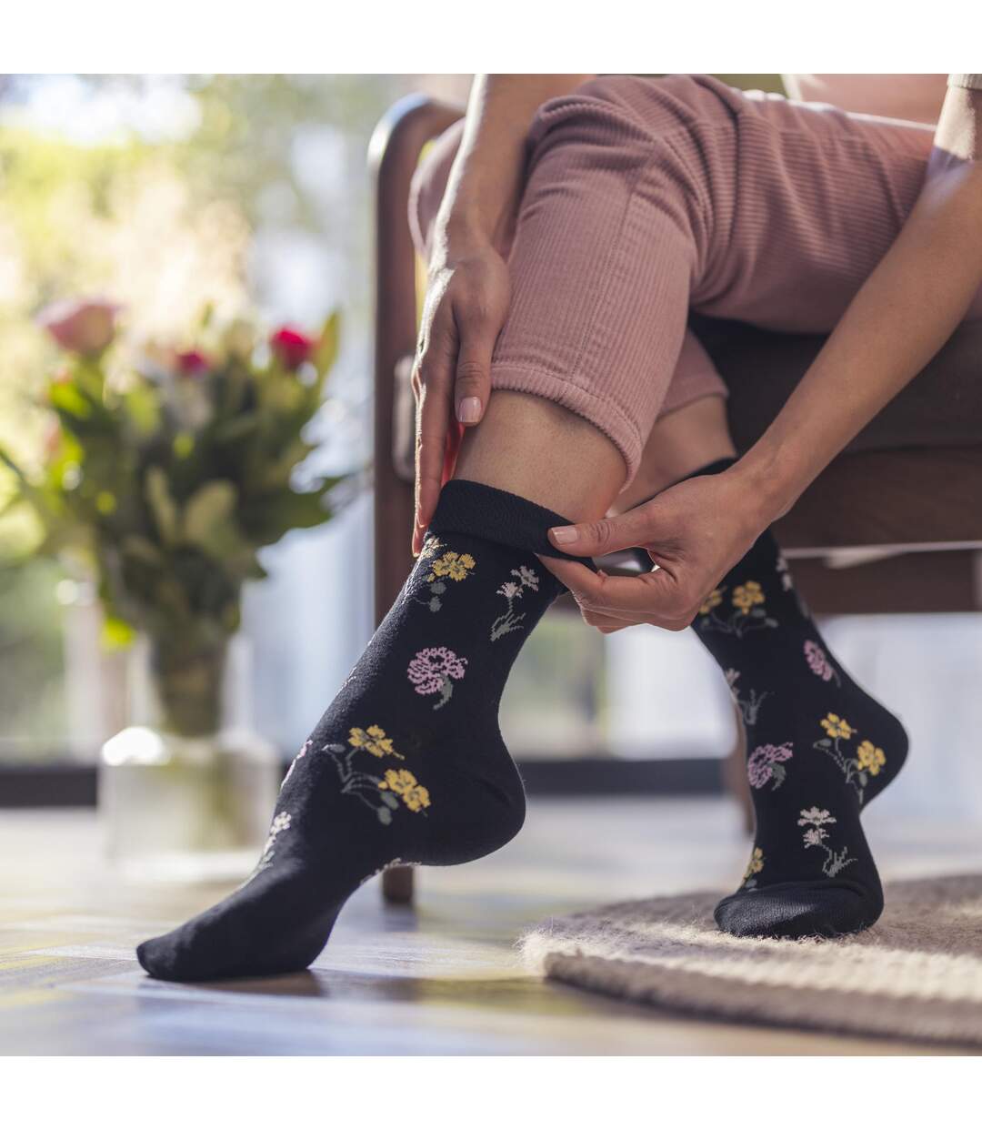 Gentle Grip - Lot de 6 Paires Chaussettes Sans Elastique Diabetique Pour Femme-5