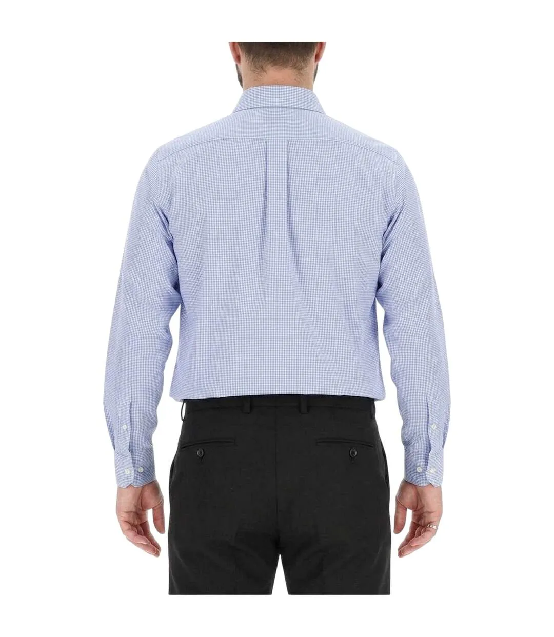 Mens Collared Long-sleeved Shirt Blue Scotch And Soda-1