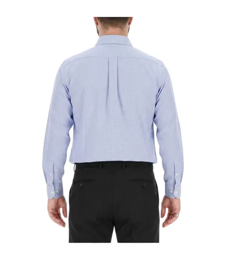Mens Collared Long-sleeved Shirt Blue Scotch And Soda