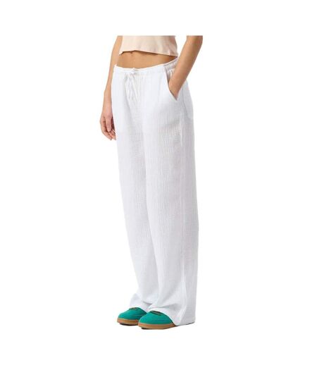 Pantalon fluide blanc femme teddy smith toon dark - l