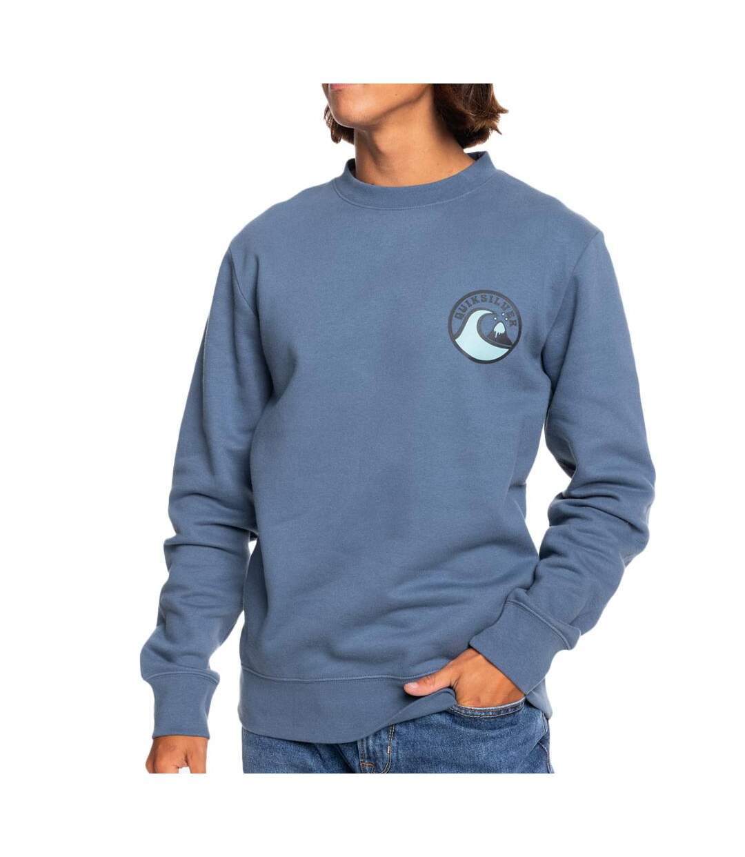 Sweat bleu homme quiksilver crew injection - s-1