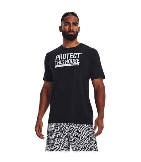 Mens Protect This House Crew Neck T-shirt Black Under Armour