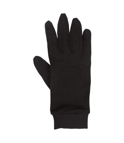 Womens/ladies silk gloves black Mountain Warehouse