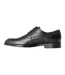 Mens Leather Low Block Heel Derby Shoes Black Boss-2