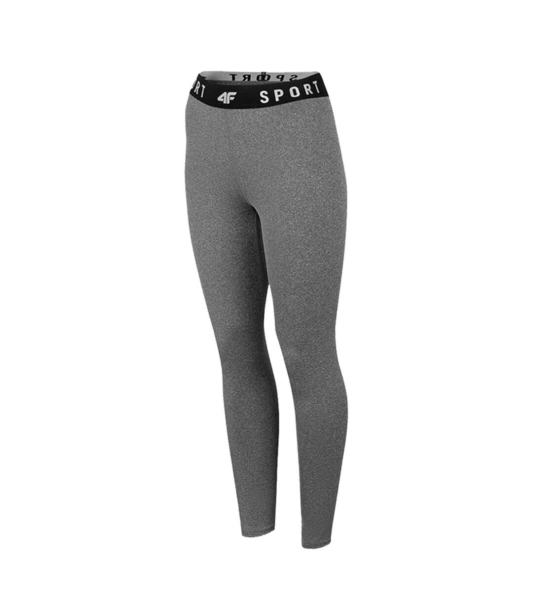 Legging Motif/style Logo Femme Gris 4F-2