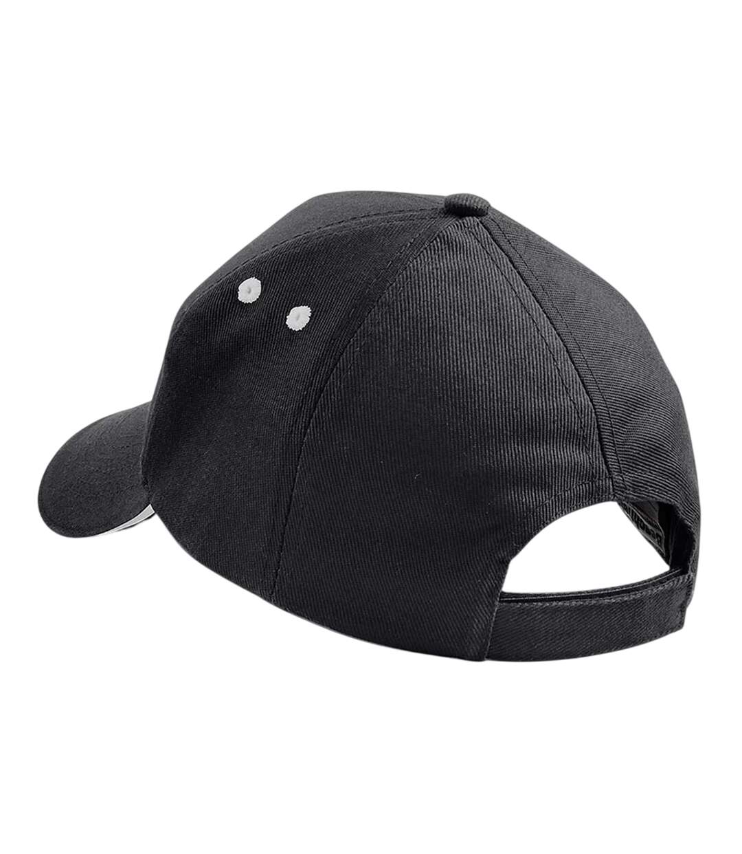 Casquette De Baseball Noir Gris Clair Beechfield-2