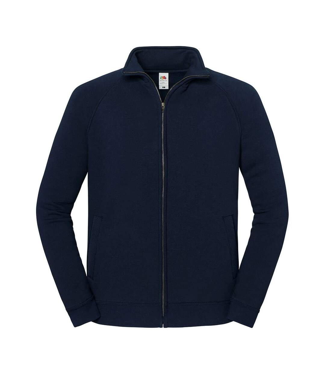 Unisex Adult Iconic Premium Sweat Jacket Deep Navy Fruit Of The Loom-1