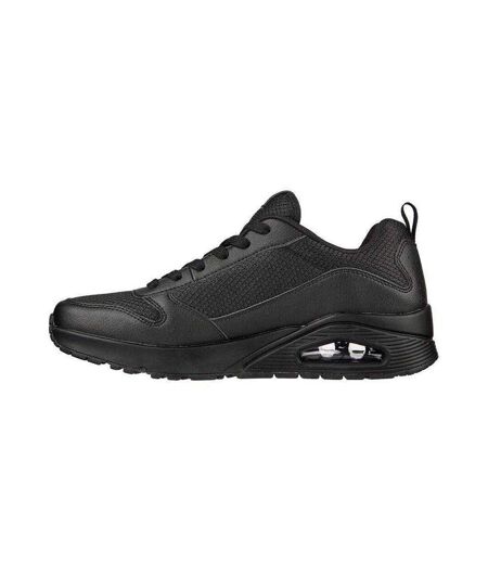 Baskets Uno Fastime Homme Noir Skechers