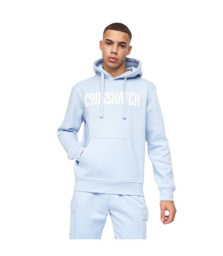 Mens Holdouts Hoodie Light Blue Crosshatch
