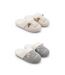 OZABI Pack 2 Paires Mules Femme Motif Chat Doublure Fausse Fourrure-3
