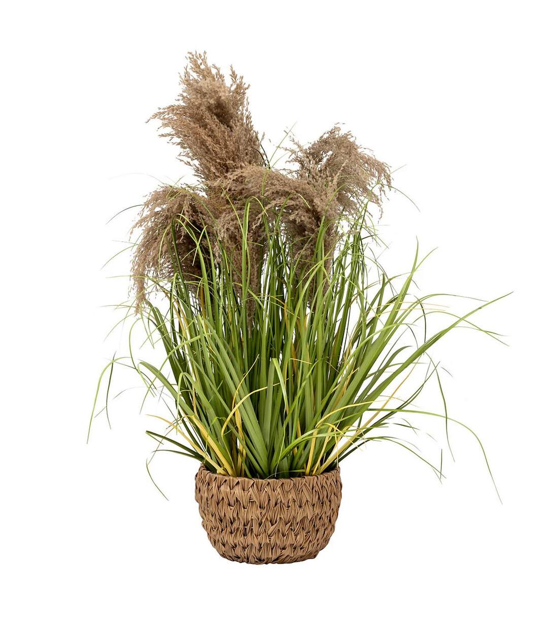 Plante Herbe Artificielle en Pot Maxime 80cm Vert-1