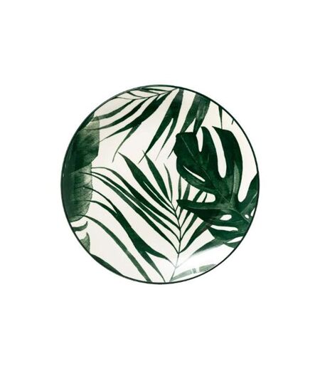 Lot de 6 Assiettes Creuses Palme 20cm Vert