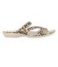 Womens/ladies Leopard Print Sandals Beige Black Hot Tuna-1
