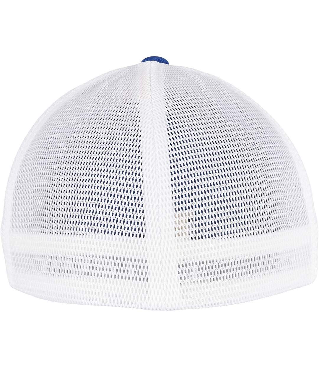 Casquette omnimesh adulte bleu roi / blanc Flexfit-2