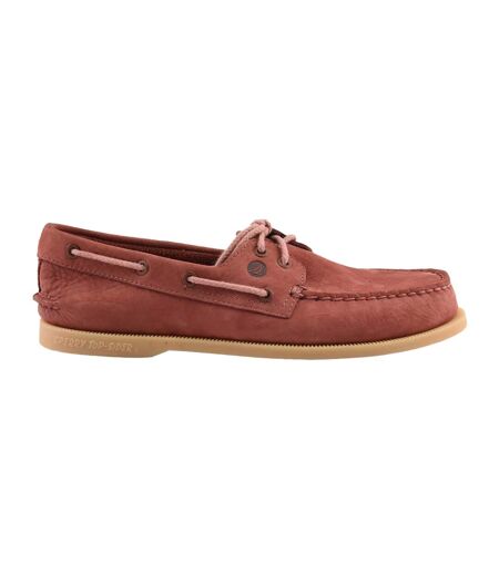 Mens Authentic Original Suede Boat Shoes Red Sperry