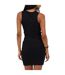 Robe Courte Sans Manches Femme Noir Brave Soul-3