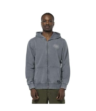 Sweat zippé à capuche homme terry en acid wash Cruz Vondutch