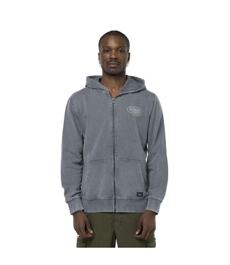 Sweat zippé à capuche homme terry en acid wash Cruz Vondutch