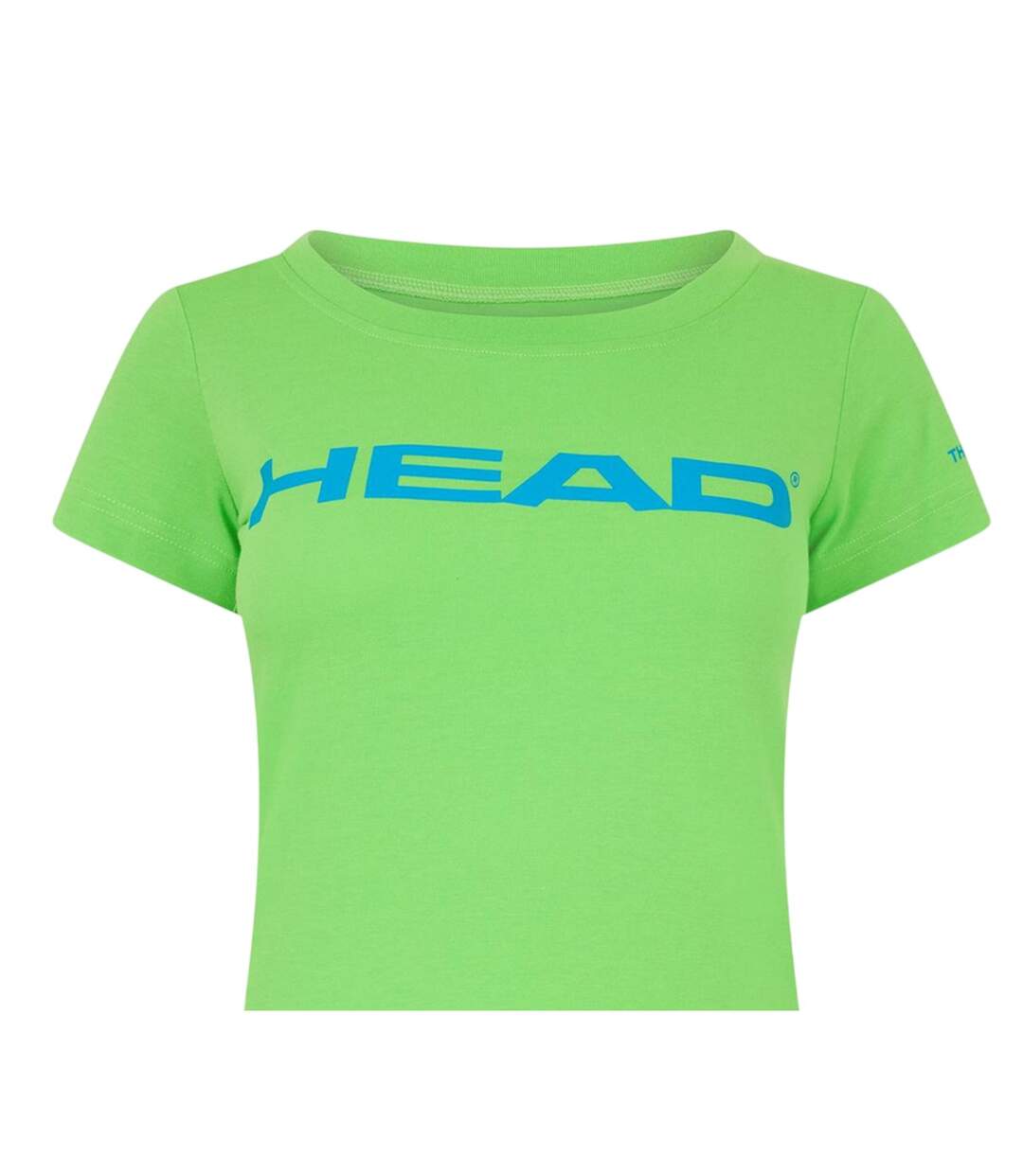 Womens/ladies Big Logo T-shirt Green Head-3