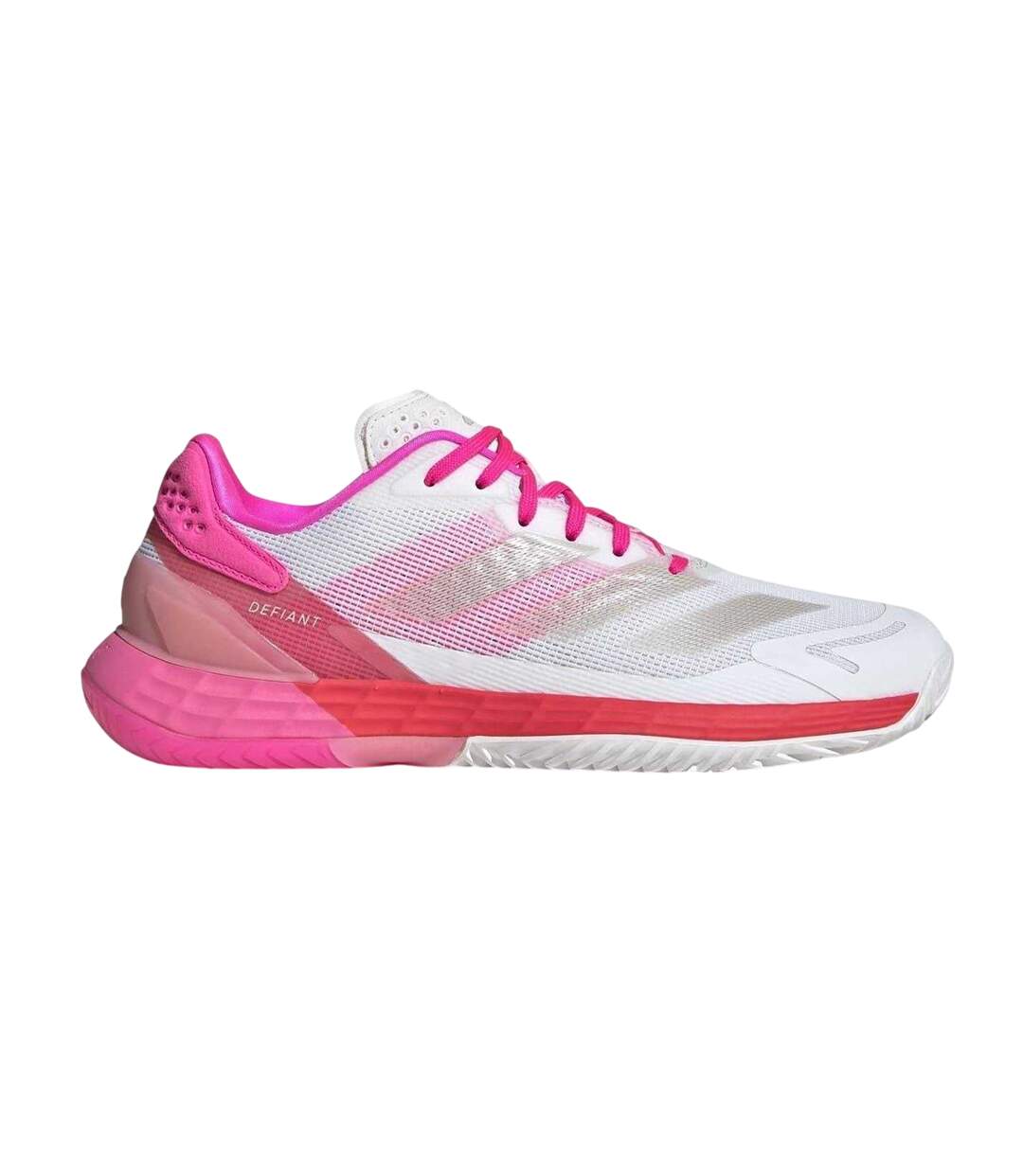 Chaussures De Tennis Defiant Speed Femme Blanc Rose Adidas-1