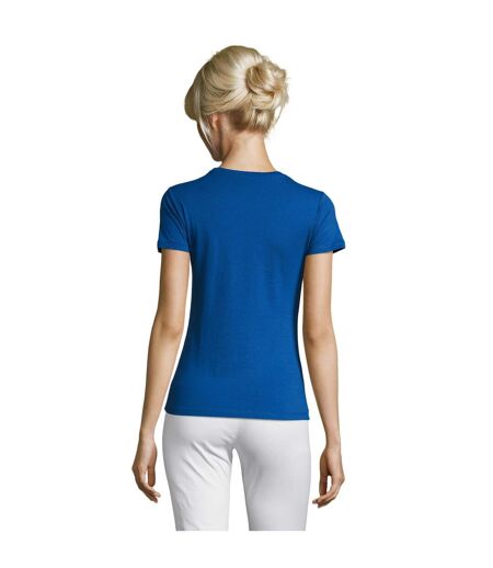 T-shirt Regent Femme Bleu Roi SOLS