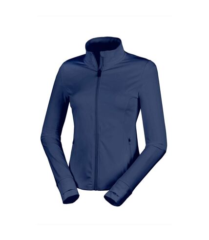 Womens/ladies recycled fitness jacket navy Spiro