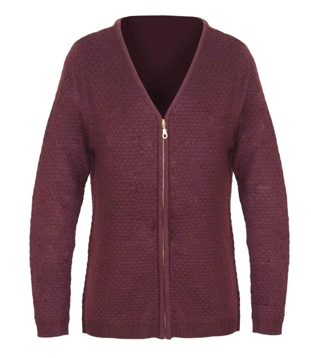 Cardigan Uni Femme Café (Réf. CAFE1)-2
