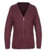 Cardigan Uni Femme Café (Réf. CAFE1)-2