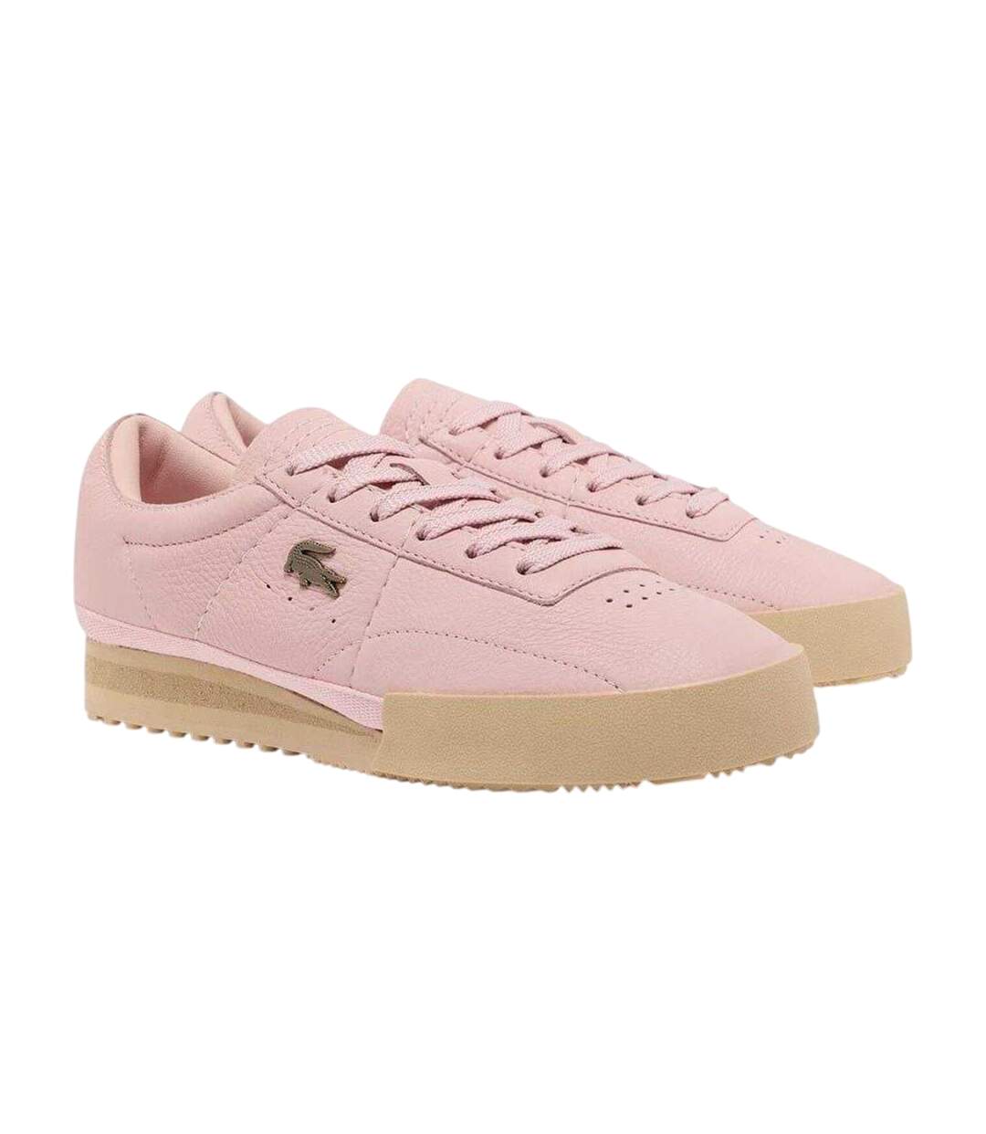 Baskets Aura Femme Rose Marron Clair Lacoste-1