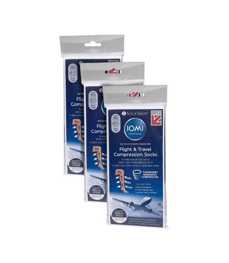 3 Pairs Ladies Flight DVT Socks