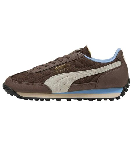 Womens/ladies Easy Rider Suede Trainers Brown Blue Puma