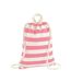 Nautical Drawstring Bag One Size Natural Pink Westford Mill-1