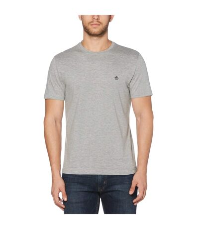 Mens Pin Point Organic Cotton T-shirt Grey Original Penguin