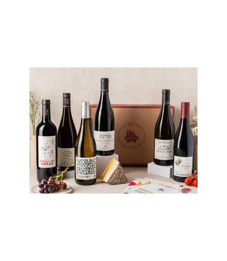 Coffret Pépites de vignerons : 6 vins et livret de dégustation - SMARTBOX - Coffret Cadeau Gastronomie