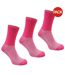 Lot De 3  Chaussettes Pour Bottes Femme Rose Karrimor-1